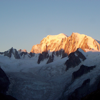 Sunset over Mont Blanc.